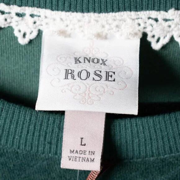 Knox Rose Women's Valor Sweatshirt – Green – Size Large – Pullover - Picture 4 of 6